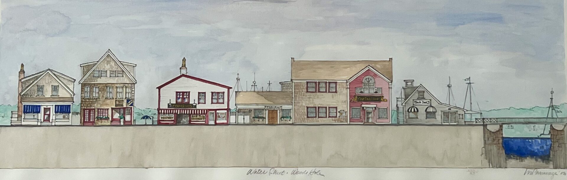 Water Street- Woods Hole
     12 X 38