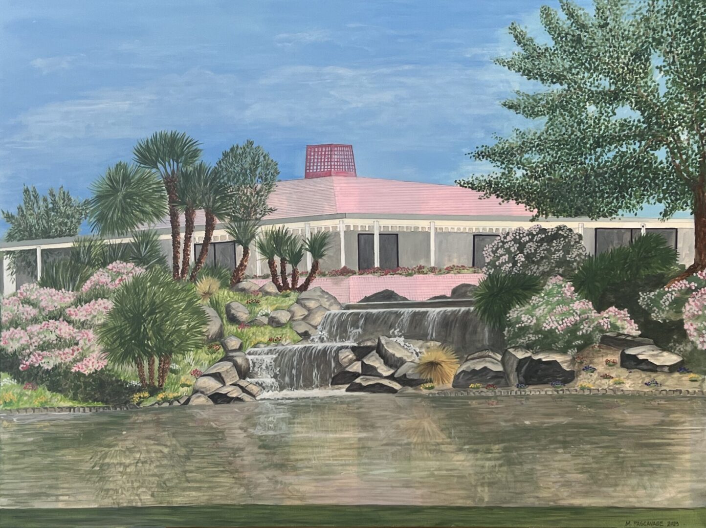 Sunnylands Serenity- Acrylic on canvas. 30 x 40