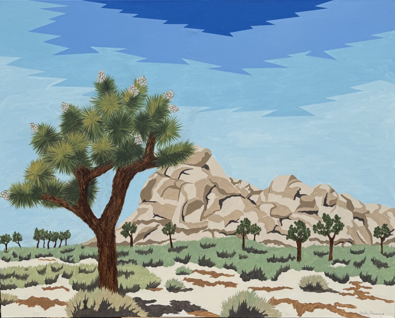 Joshua Tree-  48 x 60-  Acrylic on Canvas